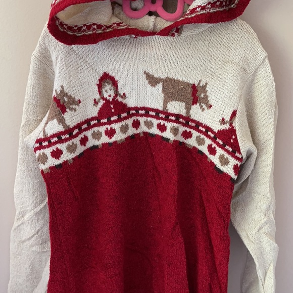 Deux Par Deux Girls Christmas Sweater Size 6 - Picture 5 of 8